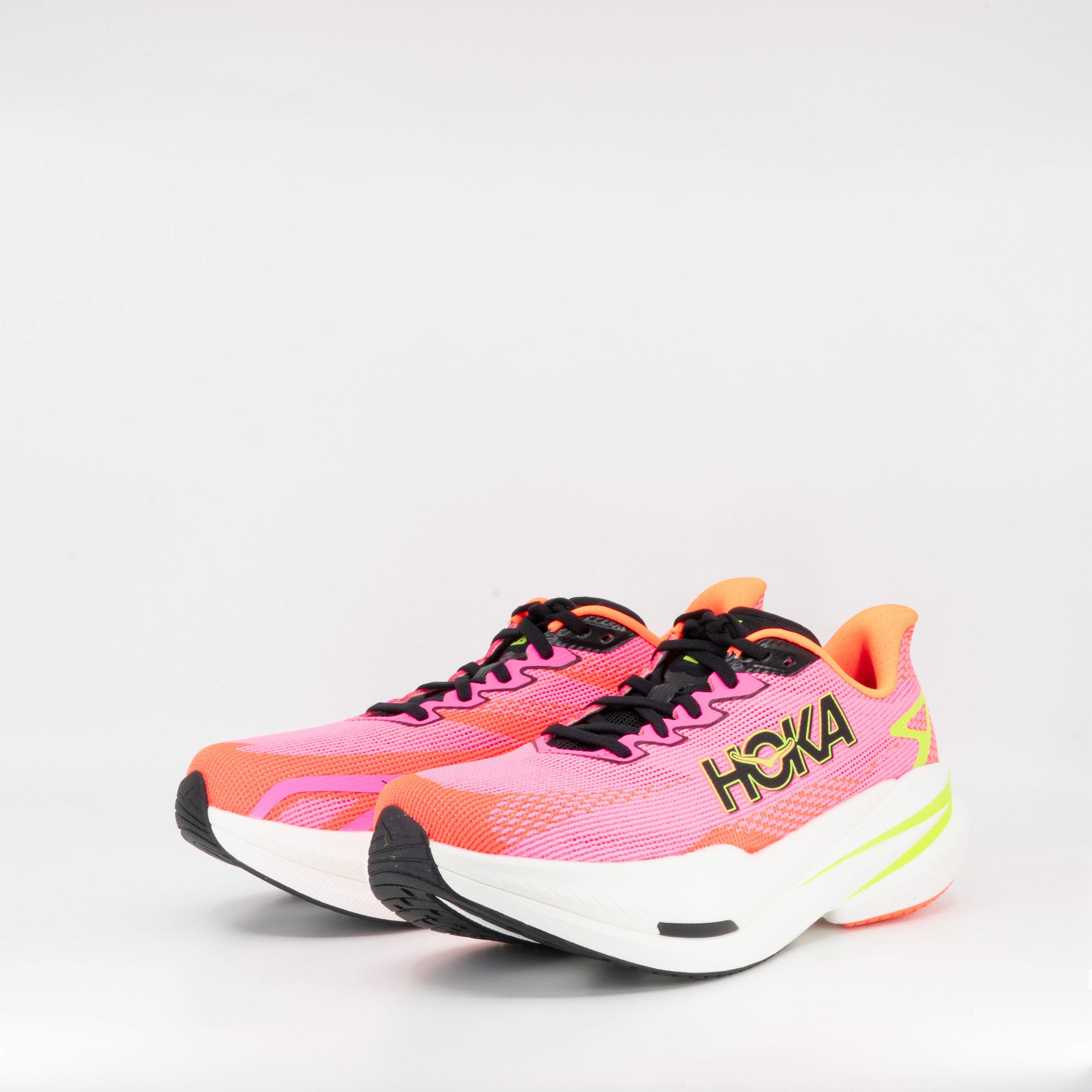 Hoka Mach X 3 (D Wide) Womens Neon Rose/Neon Tangerine - Frontrunner Colombo